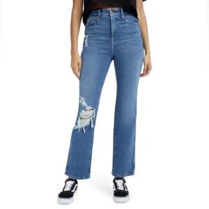 Good American Blue Straight Leg Jeans